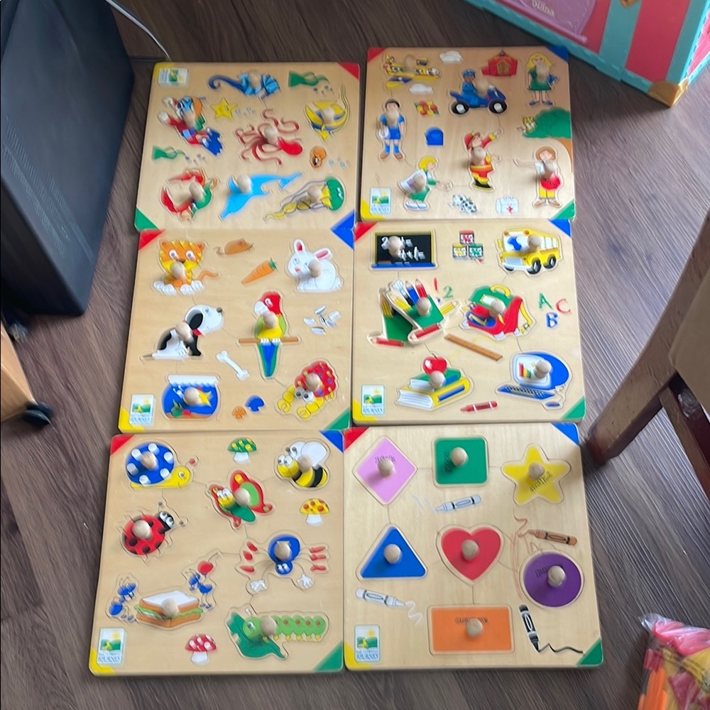 The Learning Journey International Big Knot Set First Puzzle Set of 6 puzzles